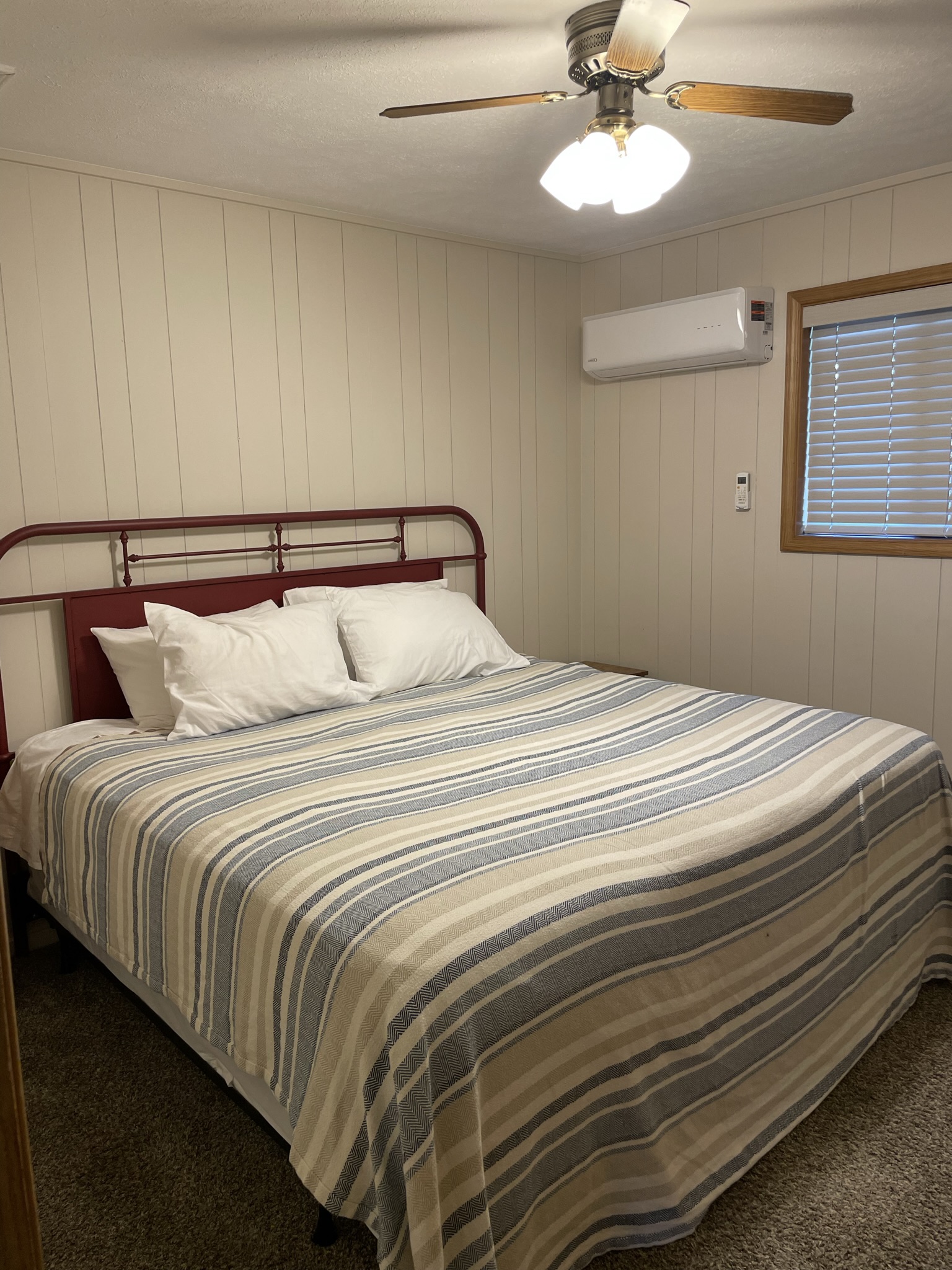 A calm and cozy space to rest and rejuvenate.